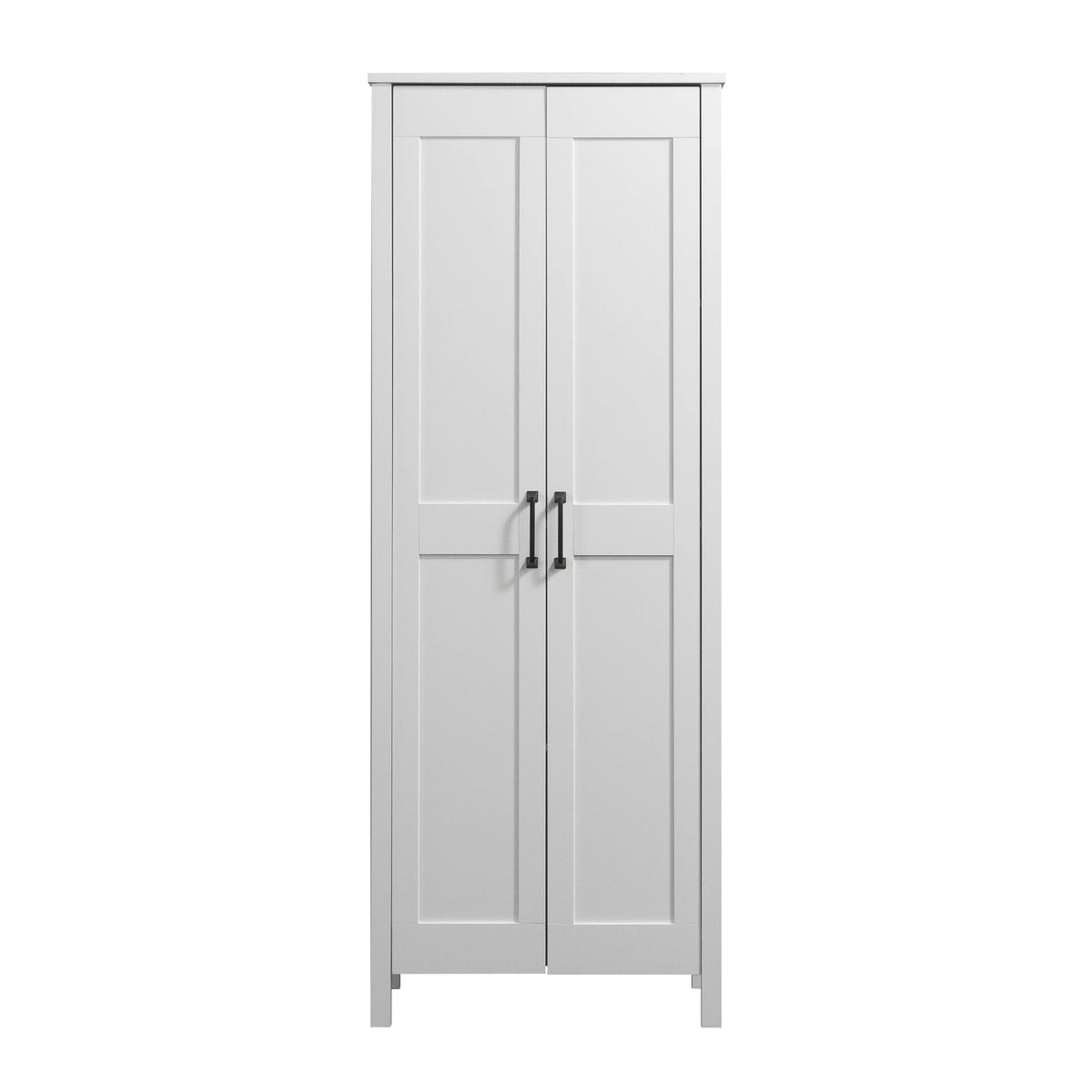 Sauder Two-Door Storage Cabinet, White Finish