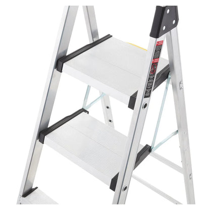 Gorilla Ladders Removable Dual Platform Heavy Duty Ladder With Project Bucket, 5.5 ft, Aluminum, Multicolor