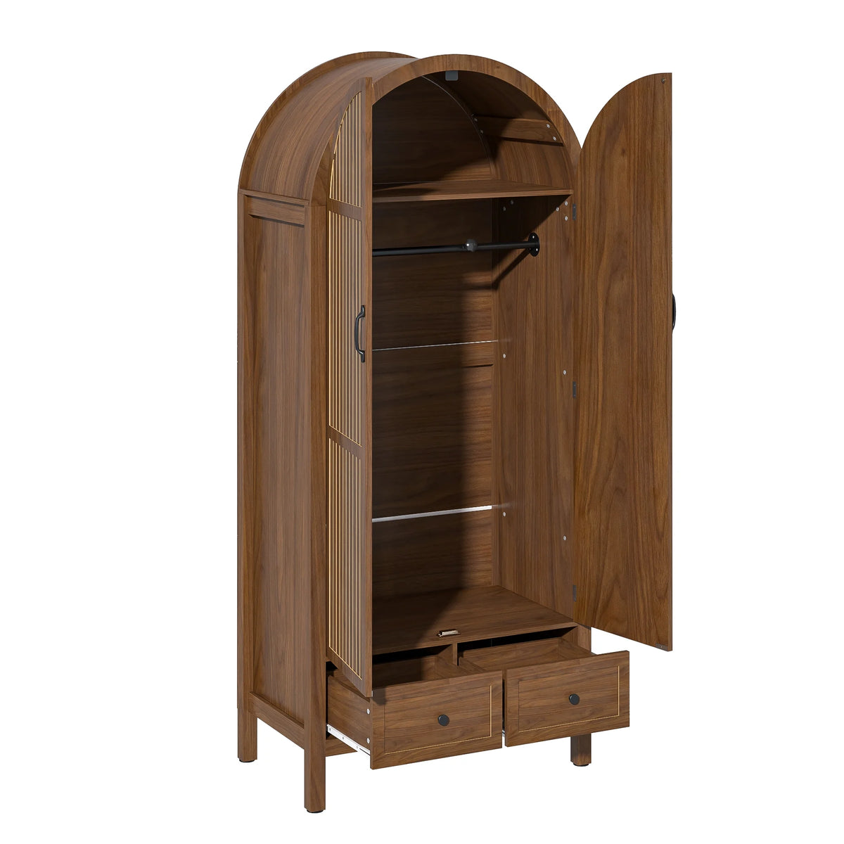 Armoire Wardrobe Closet, Bedroom Armoire with Drawers, Wood Wardrobe Storage Cabinets