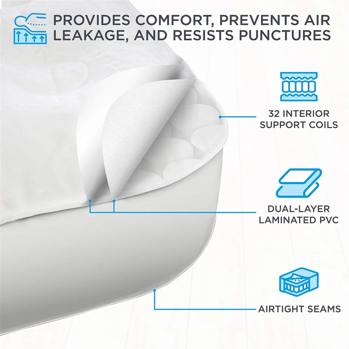 Ivation EZ-Bed 10 in Portable Air Beds with Built-in Pump, Full