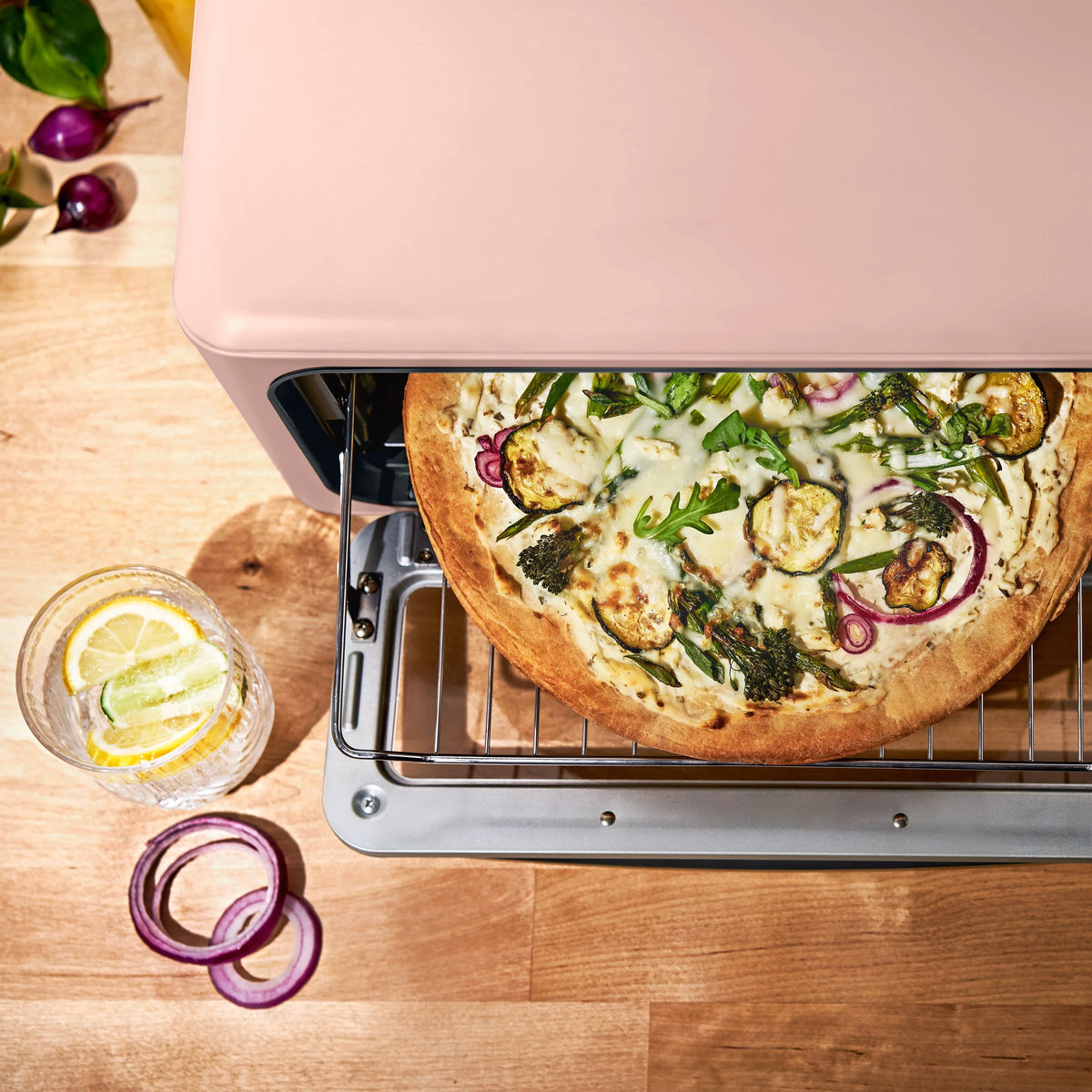 Beautiful Infrared Air Fryer Toaster Oven, 9-Slice, 1800 W, White Icing by Drew Barrymore