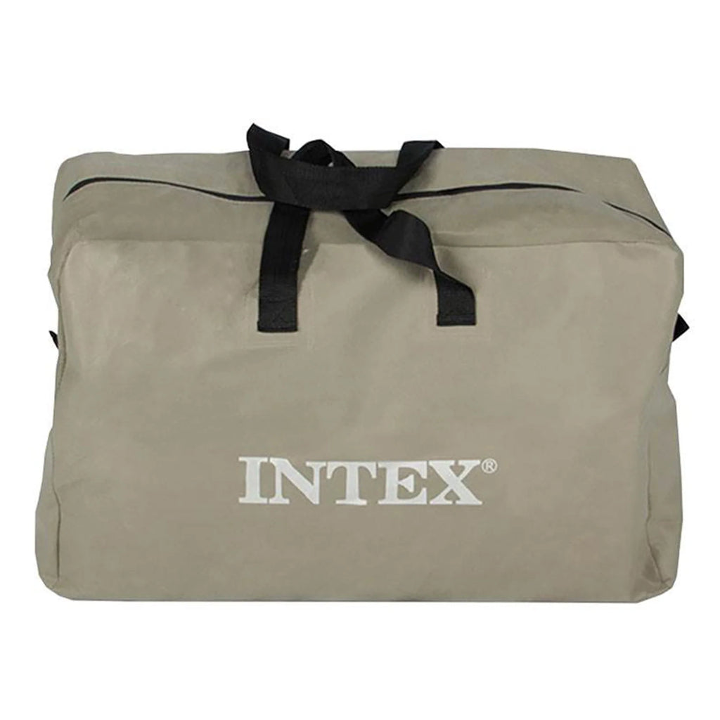 Intex 5 Person Inflatable Boat Set, Trolling Motor, & Boat Motor Mount Kit