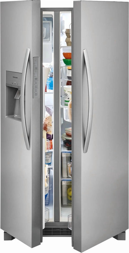 Frigidaire FRSS2623AS 26 Cu. Ft. 36" Standard Depth Side-by-Side Refrigerator, Energy Star Certified, Stainless Steel