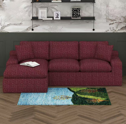 BEBPILOO Modular Chenille 107.9" Sofa with Flexible Configuration, Double - Layer Cushions, Deep Seating & Side Storage Pockets, Full-compressed Sofa for Living Room, Gray