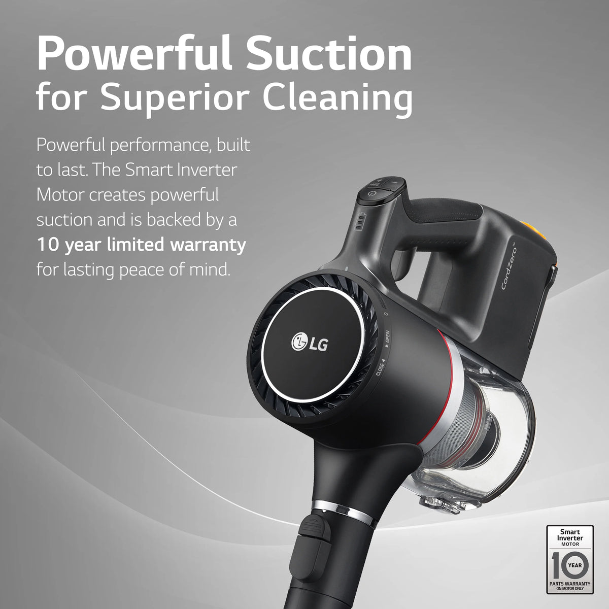 LG Cord Zero A9 Cordless Stick Vacuum Cleaner - A916BM (Refurbished / Restored), Lightweight, Powerful Suction, Pet Hair, Hard Floor, Carpet, HEPA Filter, Self-Cleaning Brushroll, LED Headlights