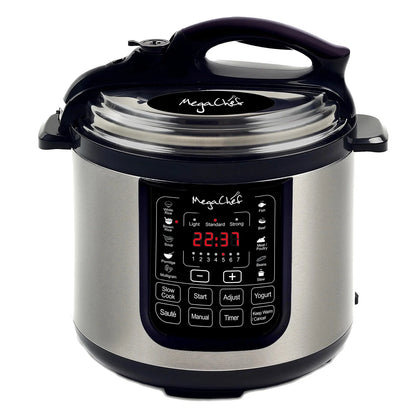 Megachef 8-Quart Digital Pressure Cooker, 15" x 15"