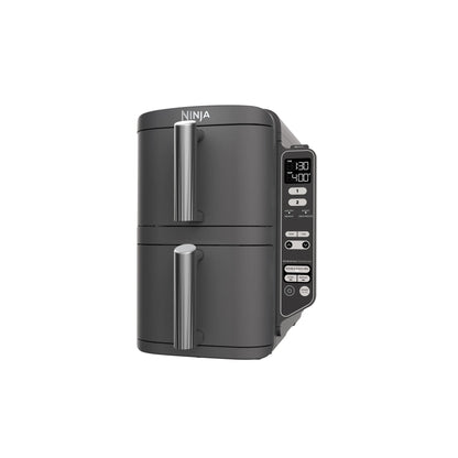 Ninja DoubleStack XL 2-Basket Air Fryer, DoubleStack Technology Cooks 4 Foods at Once, Space Saving Design, 10 QT, 4-in-1, Smart Finish & Match Cook, SL400