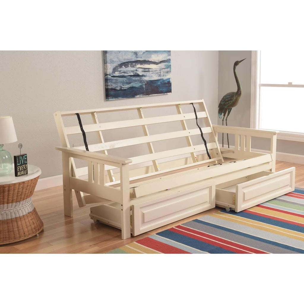 Kodiak Furniture Monterey Full Solid Wood Frame with Storage in Brown/Butternut