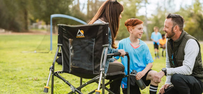 GCI Outdoor Freestyle Rocker Foldable Rocking Camp Chair, Maroon