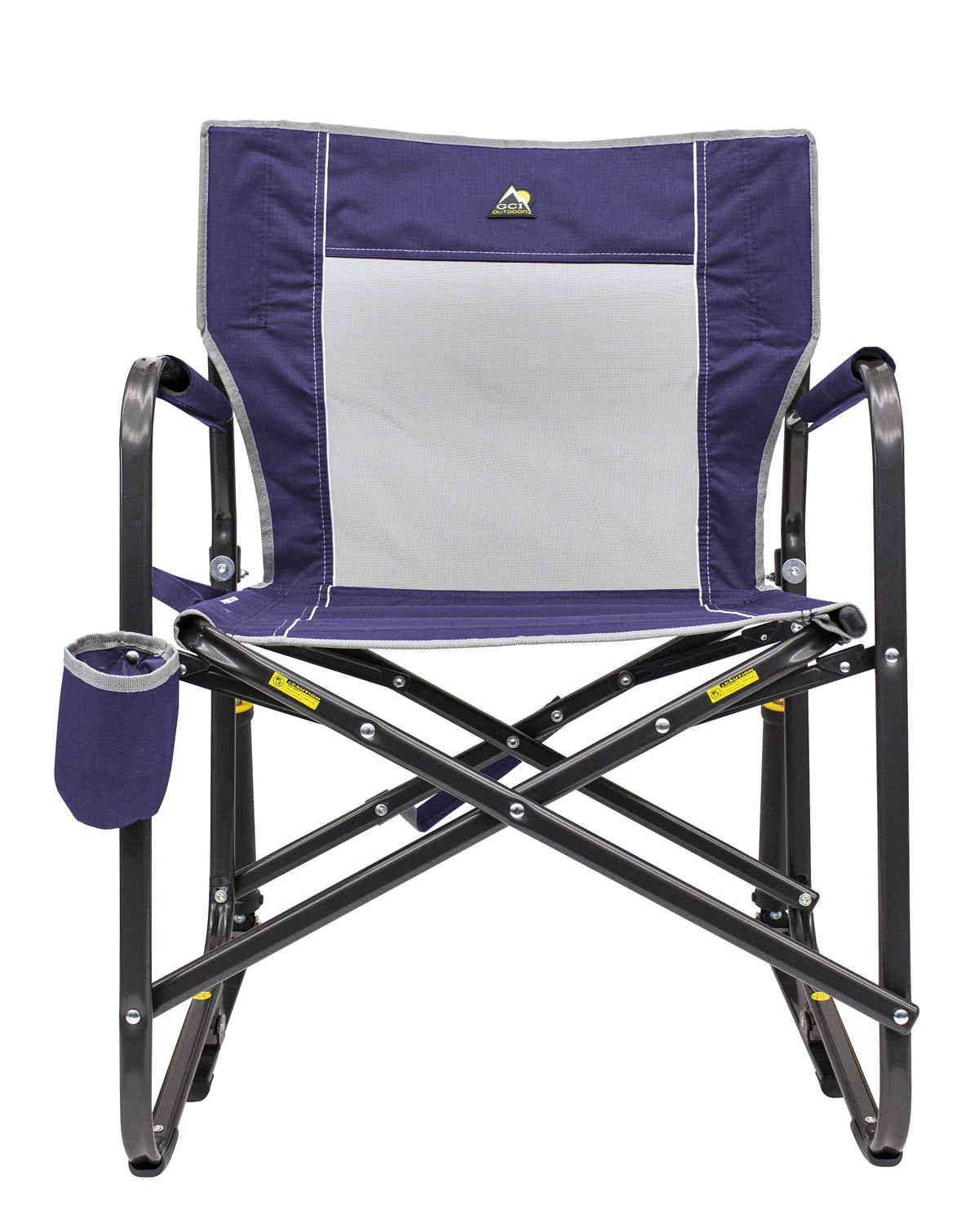 GCI Outdoor Freestyle Rocker Foldable Rocking Camp Chair, Maroon