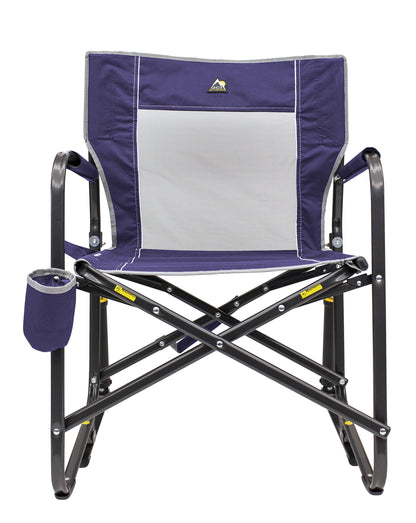 GCI Outdoor Freestyle Rocker Foldable Rocking Camp Chair, Maroon