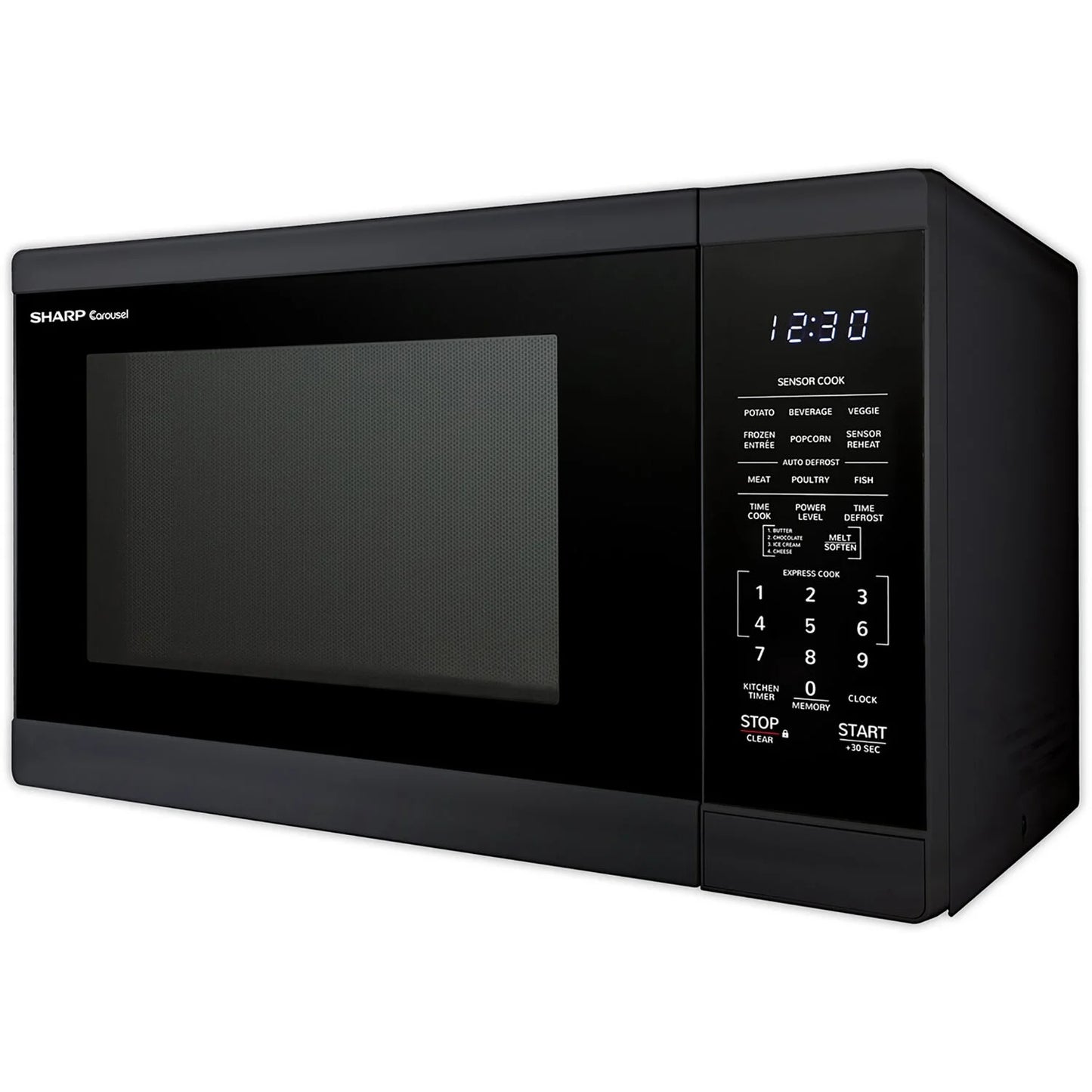 Sharp 1.4-Cu. Ft. Countertop Microwave Oven in Black