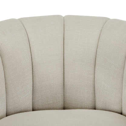 Better Homes & Gardens Lillian Accent Swivel Chair, Cream Linen