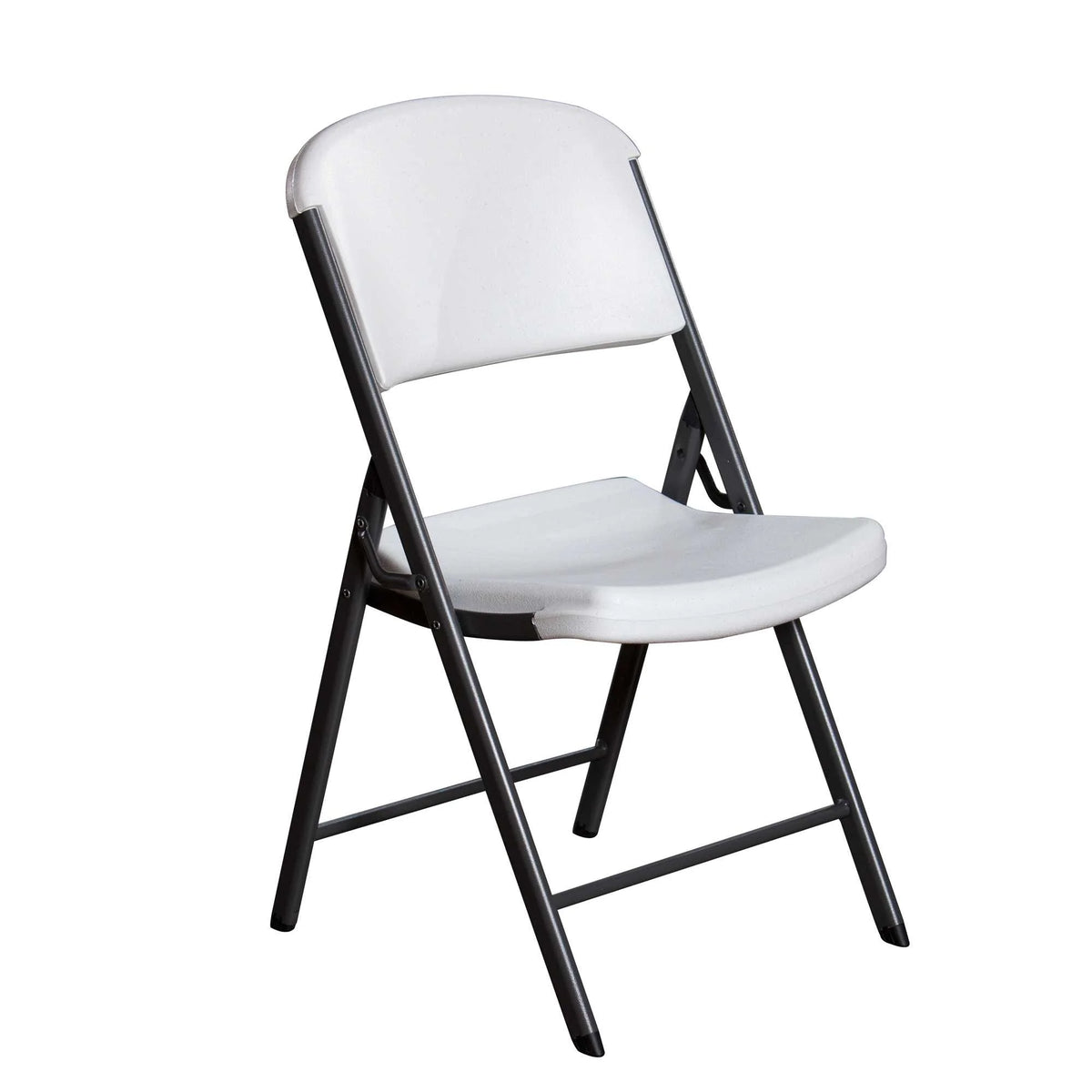 Lifetime Combo Set of (4) 8-Foot Rectangle Folding Tables & (32) Chairs, Indoor/Outdoor Use, White (80147)