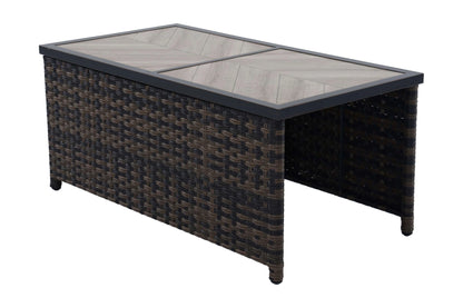 Better Homes & Gardens Rockport Ceramic Tile Outdoor Coffee Table, Brown