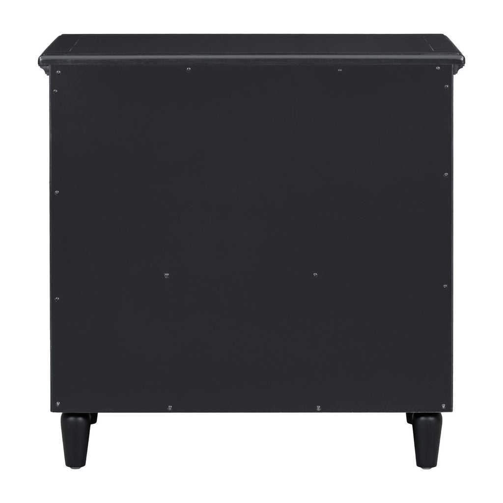 White Nightstand for Bedroom, Atumon Nightstand with 3 Drawers, Wood Bedside Table, Modern Nightstand Furniture for Bedroom, 28"L x 16.9"W x 28"H