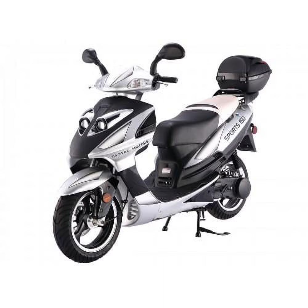 TaoTao Lancer 150cc Gas Fully Automatic Scooter with Matching Storage Trunk - Sporty Black