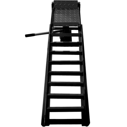 Riedhoff Hydraulic Car Ramps 2 Pack, 11000 LBS Max, Lift Height 9.48" to 16.21", Heavy Duty, Black