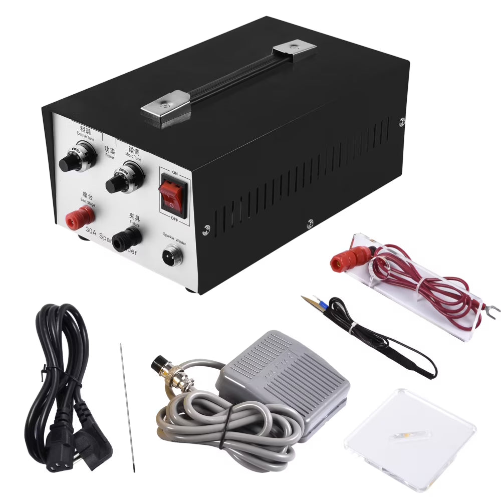 WZTO Automatic Spot Welder Pulse Argon Arc Welding Machine Jewelry Welder 110V Spot Welder for Jewelry Welding Jewelry Repair Tool 30A,300W