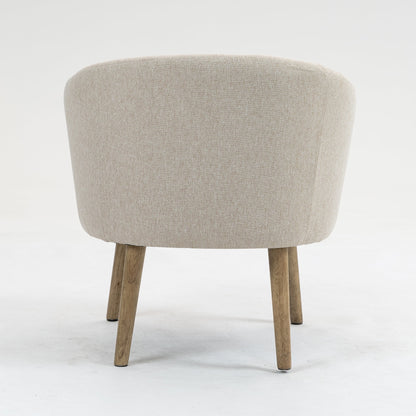 Mainstays Curved Textured Accent Chair, Beige