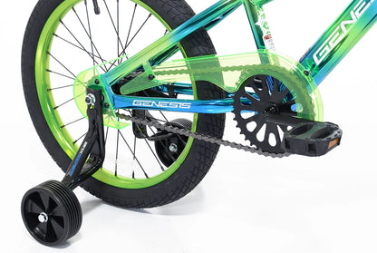 18" Glitch Boy's BMX Bike, Blue/Green