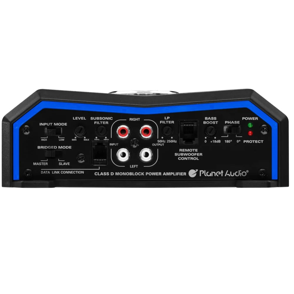 Planet Audio PL4000.1D Pulse Series Car Audio Amplifier 4000W Output, Monoblock, Class D, MOSFET