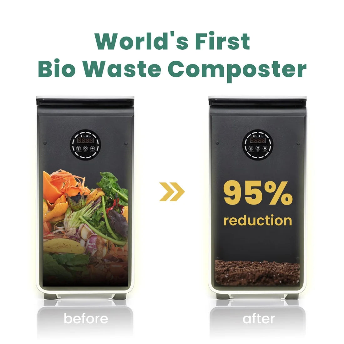 GEME World First Bio Smart 19L Electric Composting Bin