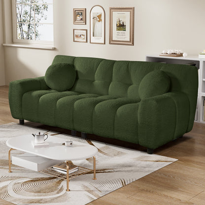Rophefx 2-Seat Corduroy Deep Seat Cloud Sofa Couch for Living Room, Bedroom