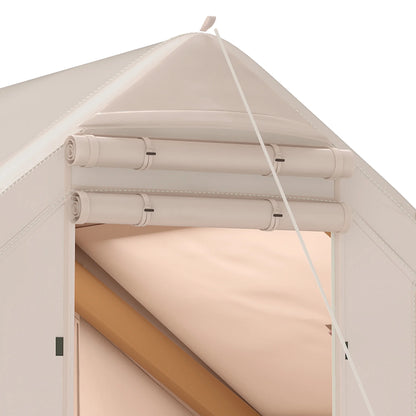 Dextrus Inflatable Camping Tent with Pump, Glamping Tents, Easy Setup 4 Season Waterproof Windproof Outdoor Blow Up Tent, Suitable for 2-6 people