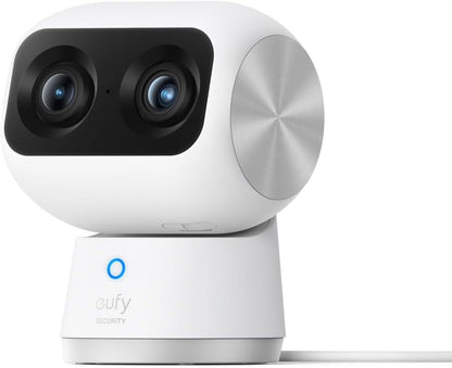 eufy Security Indoor Cam S350, Dual Cameras, 4K UHD Resolution Security Camera with 8�� Zoom and 360�� PTZ