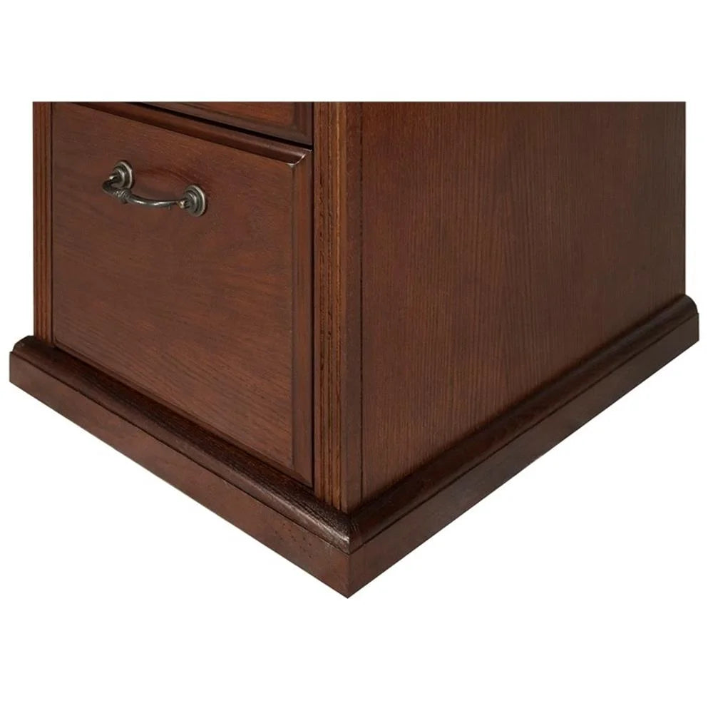 Martin Furniture Huntington Transitional Oxford 2 Drawer Wood File Cabinet - Oak