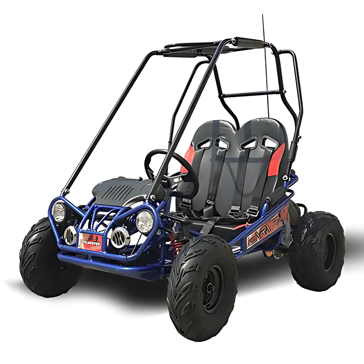 Trailmaster Ultra Mini XRX+ Go Kart Buggy, High Back Seats, Adjustable for Younger Riders, Throttle Limiter and Kill Remote. with Pre-Assembled Version Now! (Plus, Red)