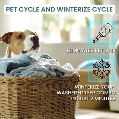 Equator All-in-One Washer Dryer VENTLESS/VENTED PET cycle 1.62cf/15lbs 110V in Pink