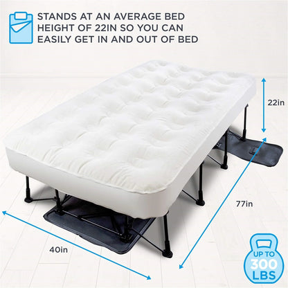 Ivation EZ-Bed 10 in Portable Air Beds with Built-in Pump, Full