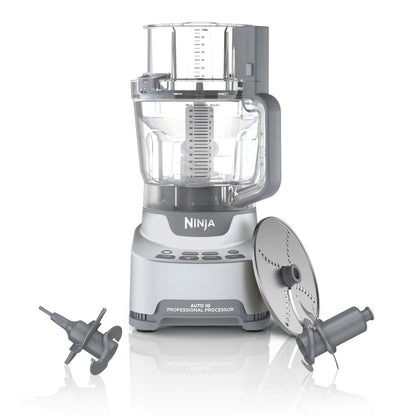 Ninja 4-in-1 12 Cup Food Processor, 1000 Watts, XL Capacity, 4 Auto-iQ Programs, Chop, Puree, Dough, Disc, NF700 Silver
