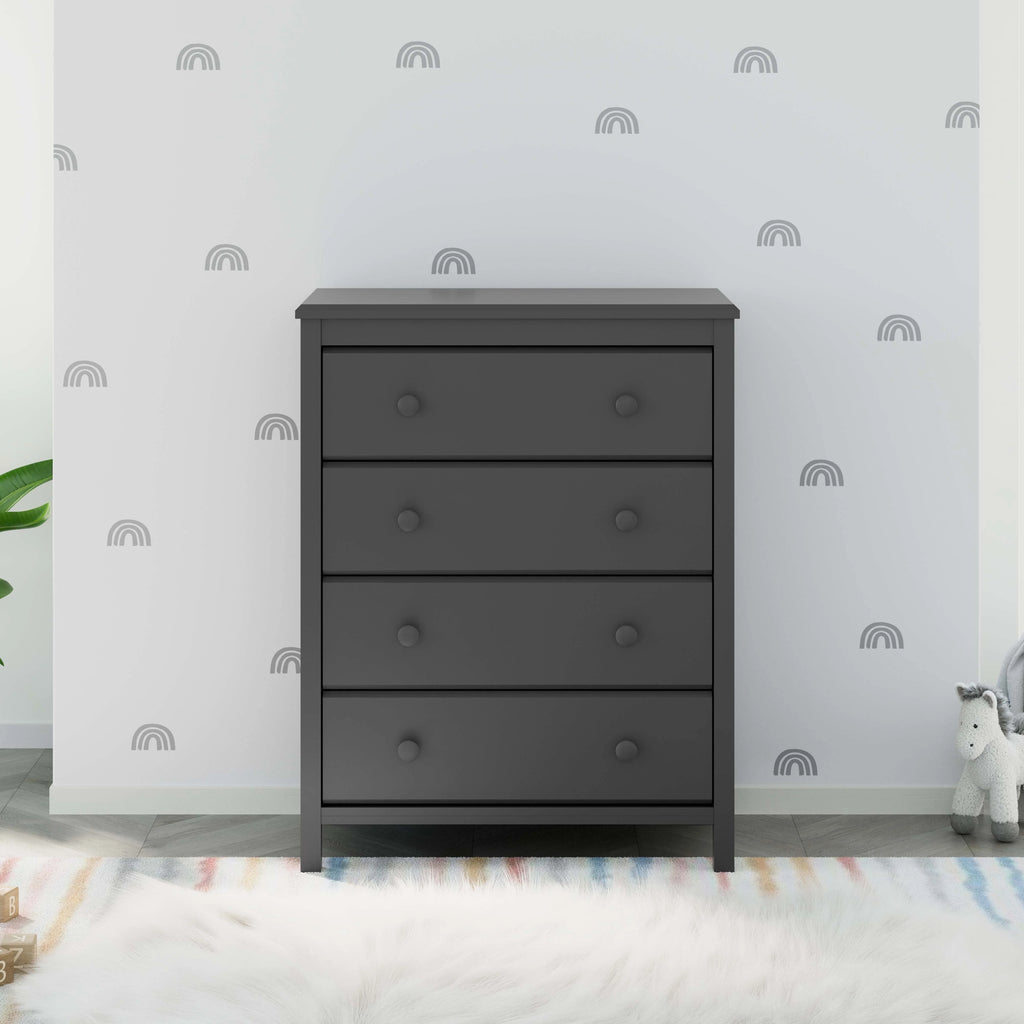 Storkcraft Alpine 4 Drawer Nursery Dresser, White