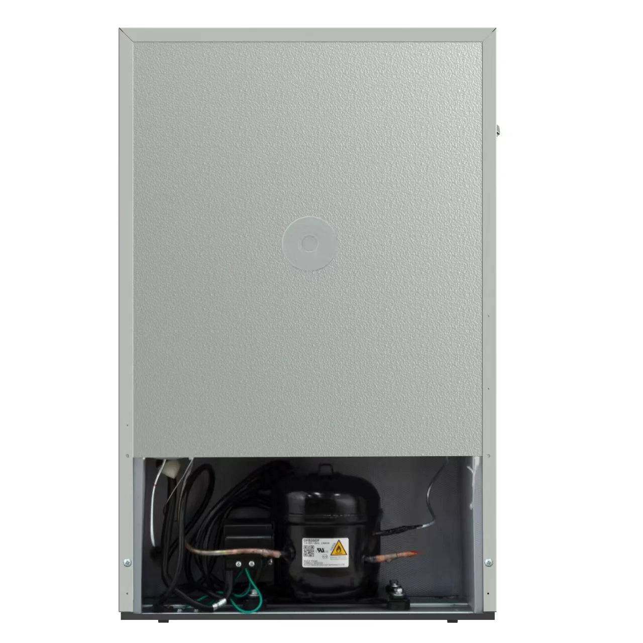 Frigidaire 4.5 cu. ft. retro compact fridge built-in side bottle opener W: 21.65" x L: 22.24" X H: 32.91" (Azure)