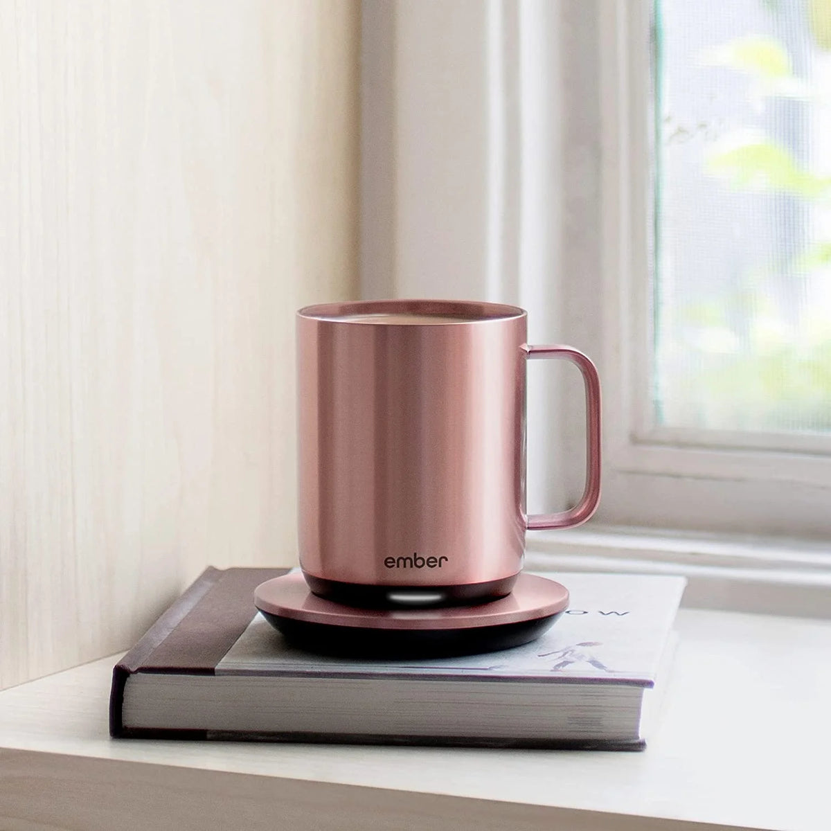 Ember Temperature Control Smart Mug 2, 10 oz, Gold, up to 1.5-hr Battery Life - App Controlled Heated Coffee/Tea Mug - Improved Design