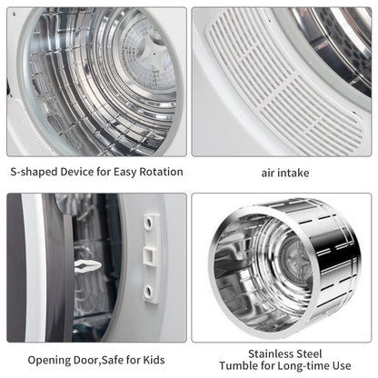 Ktaxon 3.5 cu. ft. Compact Electric Dryer, White