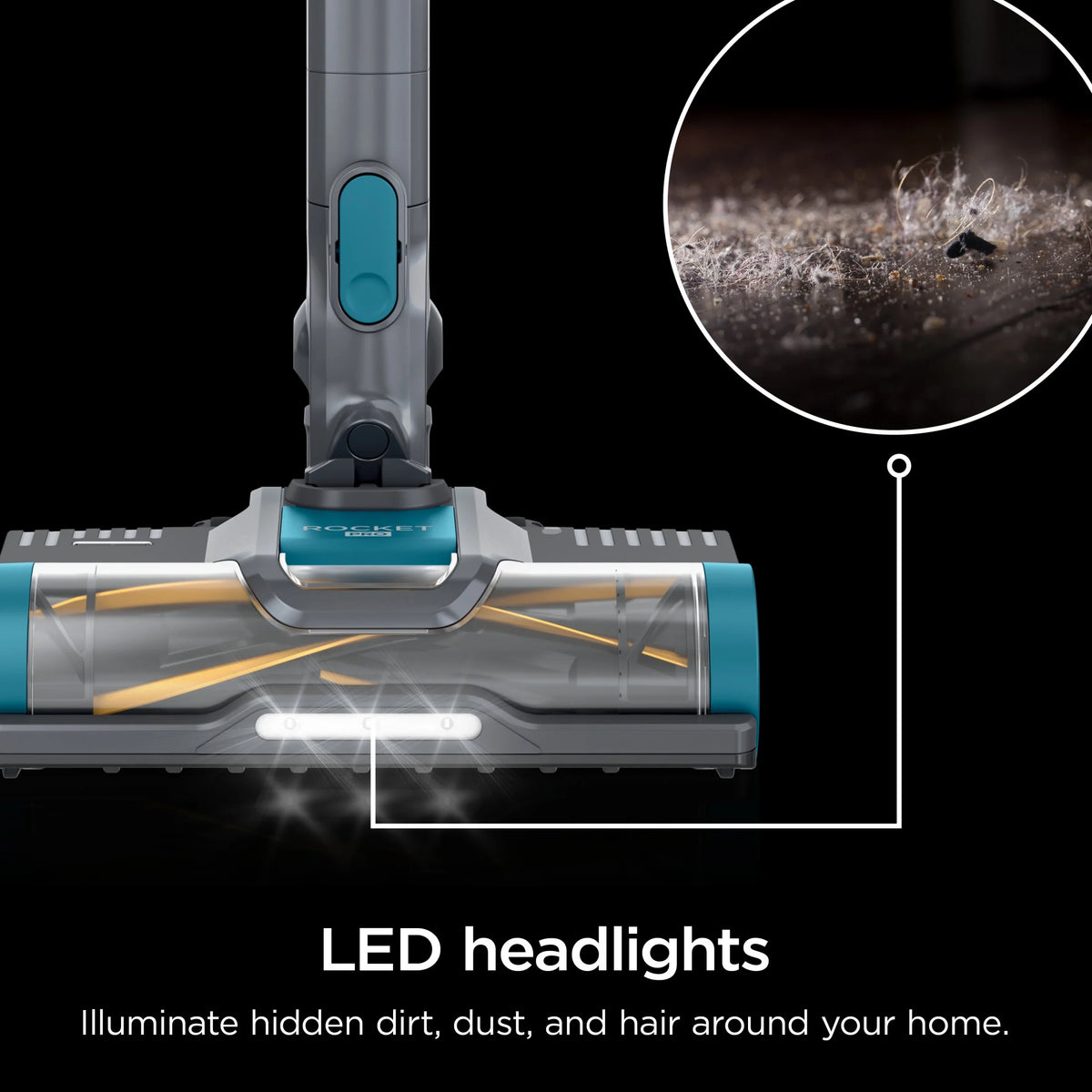 Shark Pet Pro Bagless Cordless Stick Vacuum, Carpets and Hardfloors, Powerfins Brushroll, No Hair Wrap, Up to 40 Min Runtime, XL Dust Cup, IZ240 Teal