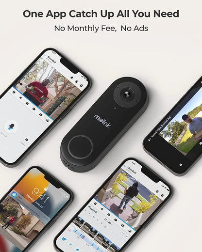 Reolink 2K 5MP Video Doorbell Camera 5G Wifi Security Home Doorbell Chime, Person &Package Detection