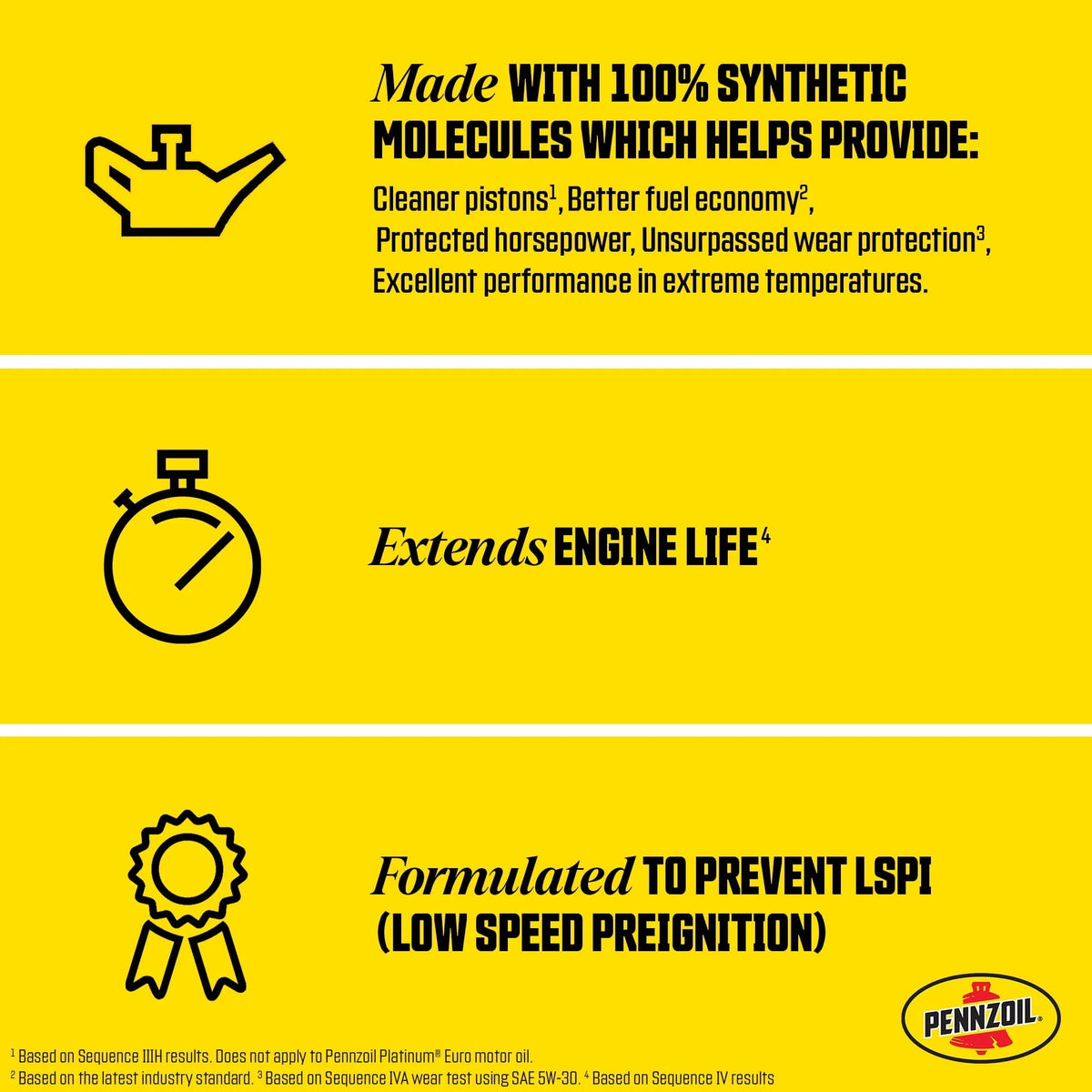 Pennzoil Ultra Platinum 5W-30 Full Synthetic Motor Oil, 5 Quart.