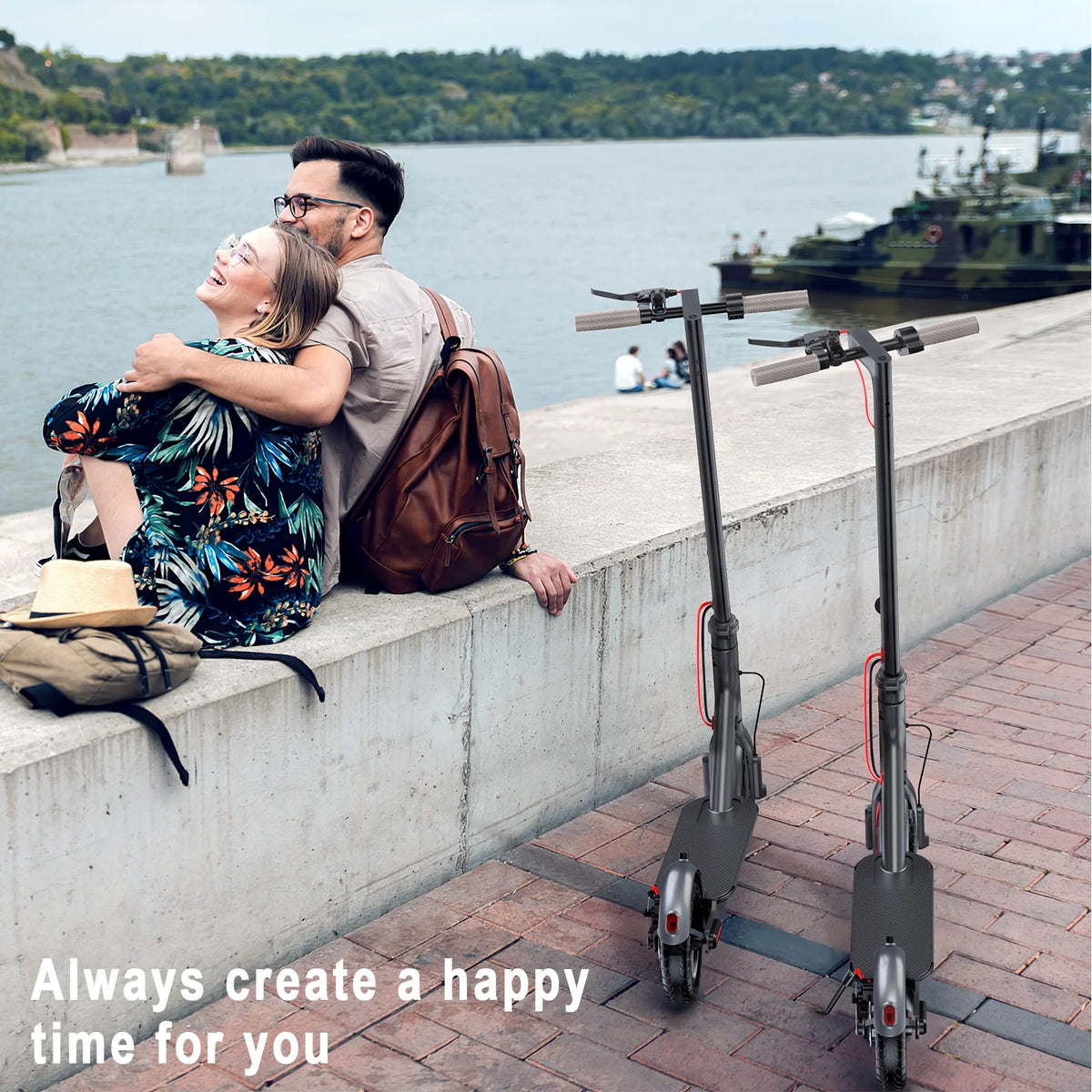 AOVOPRO ES80 350W 8.5' Foldable Electric Scooter for Adults, 21 Miles Range