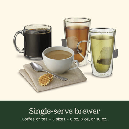 Cuisinart Premium Single Serve  Brewer + Hot Water Coffee-Maker Combo