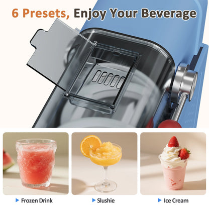 BIZAURA Slushie Machine, Slushy Machine for Home No Ice Need, Professional Frozen Drink Maker, 6 Presets for Milkshakes, Frapp��s, Slush, Ice Cream