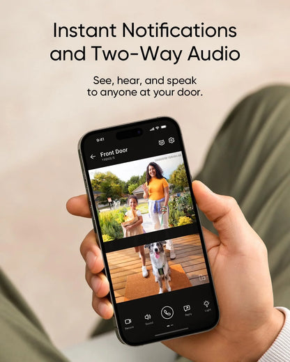 eufy Security Video Doorbell E340, Dual Cameras with Delivery Guard, 2K Camera