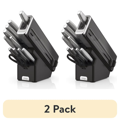 Ninja NeverDull Essential 12-Piece Stainless Steel Knife Set with Built-in Sharpener, K22012