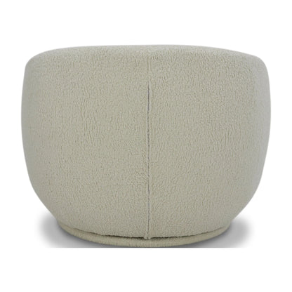 Better Homes & Gardens Mira Swivel Accent Chair, Cream Shearling