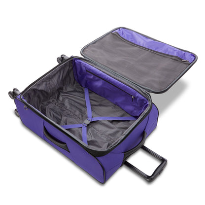 American Tourister X-Lite 3-Piece Luggage Set with Spinner Wheels - Light Grey