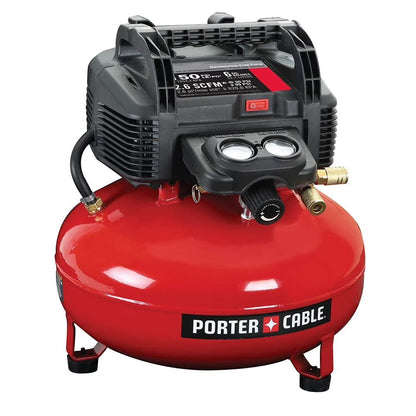 PORTER-CABLE Air Compressor, 6-Gallon, Pancake, Oil-Free C2002-ECOM